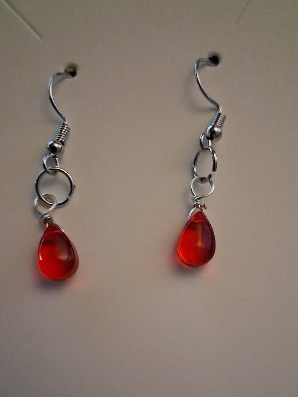 Red Teardrop Dangle Earrings - Unbranded Women Jewelry